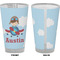 Airplane & Pilot Pint Glass - Full Color - Front & Back Views