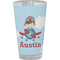 Airplane & Pilot Pint Glass - Full Color (Personalized)