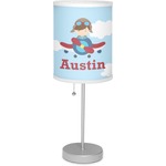 Airplane & Pilot Lamp with Drum Shade (Personalized)
