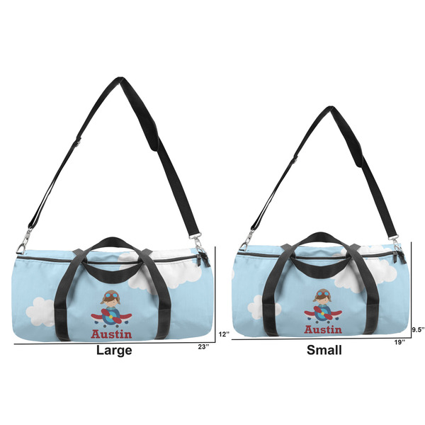 Airplane & Pilot Duffle Bag Small and Large