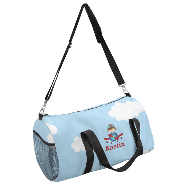 Custom Airplane & Pilot Duffel Bag - Small (Personalized)