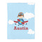 Airplane & Pilot Duvet Cover - Twin - Front