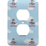 Airplane & Pilot Electric Outlet Plate (Personalized)