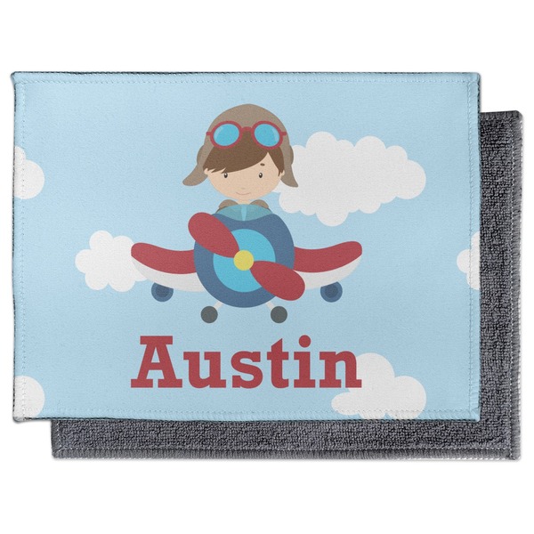 Airplane & Pilot Electronic Screen Wipe - Flat