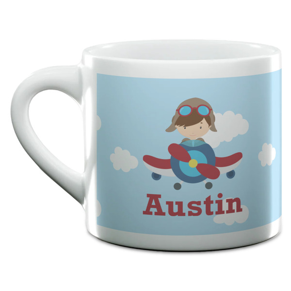 Airplane & Pilot Espresso Cup - 6oz (Double Shot) (MAIN)