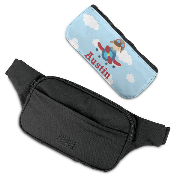 Airplane & Pilot Fanny Packs - FLAT (flap off)