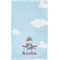 Airplane & Pilot Finger Tip Towel - Full View