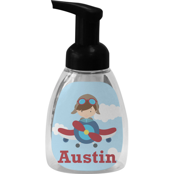 Custom Airplane & Pilot Foam Soap Bottle (Personalized)