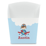 Airplane & Pilot French Fry Favor Boxes (Personalized)