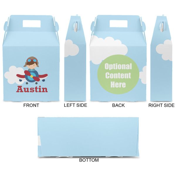 Airplane & Pilot Gable Favor Box - Approval
