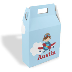 Airplane & Pilot Gable Favor Box (Personalized)