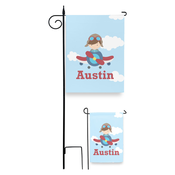 Airplane & Pilot Garden Flag - PARENT/MAIN