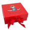 Airplane & Pilot Gift Boxes with Magnetic Lid - Red - Front