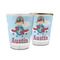 Airplane & Pilot Glass Shot Glass - 1.5 oz (Personalized)