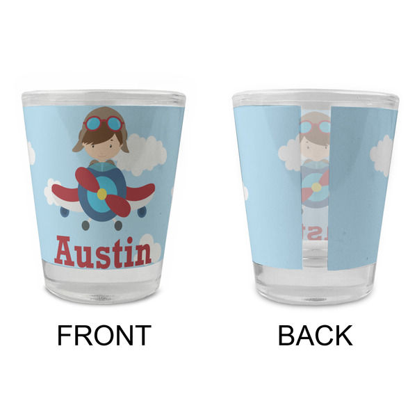 Airplane & Pilot Glass Shot Glass - Standard - APPROVAL