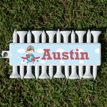 Airplane & Pilot Golf Tees & Ball Markers Set (Personalized)