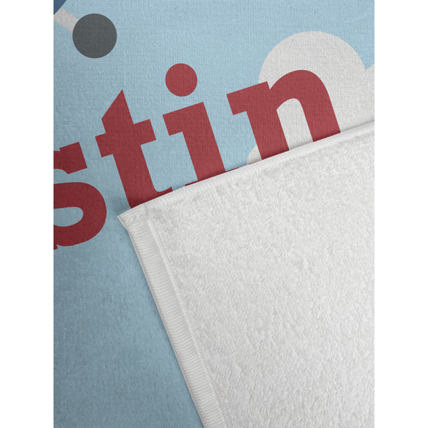 Airplane & Pilot Golf Towel - Detail