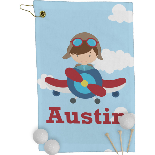 Airplane & Pilot Golf Towel (Personalized)