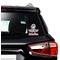 Airplane & Pilot Graphic Car Decal (On Car Window)