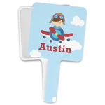 Airplane & Pilot Hand Mirror (Personalized)
