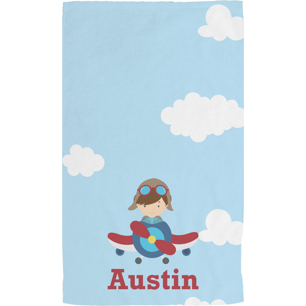 Airplane & Pilot Hand Towel (Personalized)
