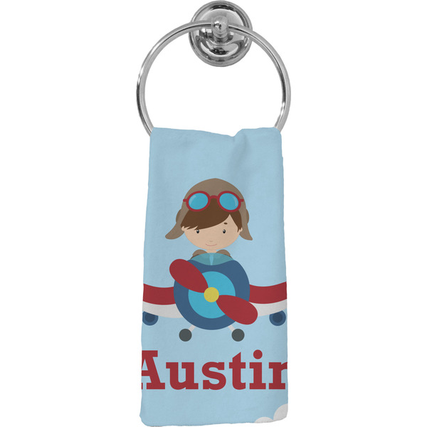 Custom Airplane & Pilot Hand Towel - Full Print (Personalized)