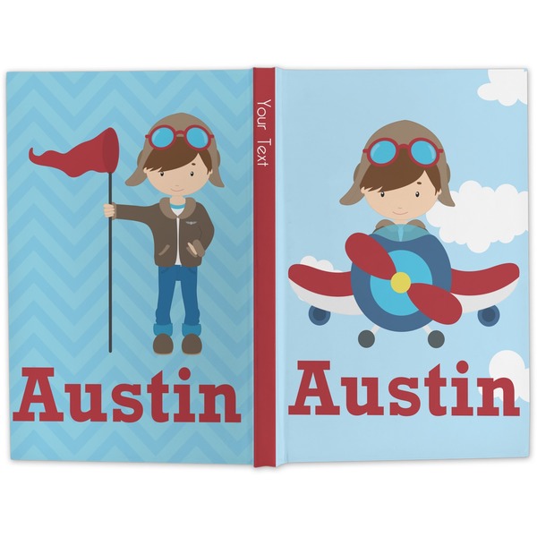 Airplane & Pilot Hard Cover Journal - Apvl