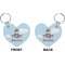 Airplane & Pilot Heart Keychain (Front + Back)