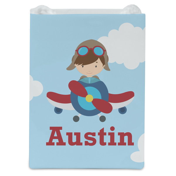 Airplane & Pilot Jewelry Gift Bag - Gloss - Front