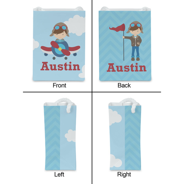 Airplane & Pilot Jewelry Gift Bag - Matte - Approval