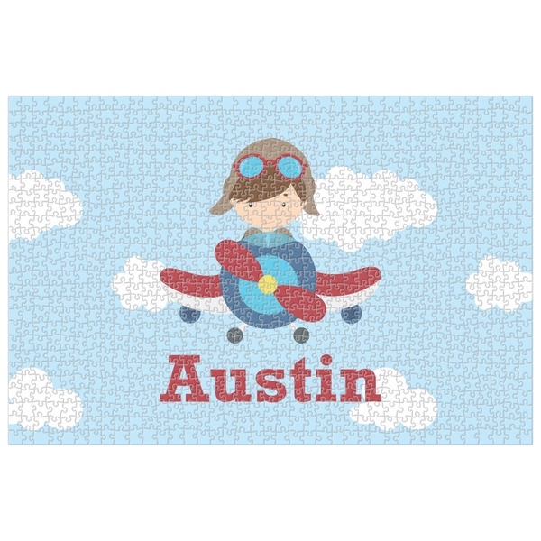 Custom Airplane & Pilot Jigsaw Puzzle - 1000-piece (Personalized)