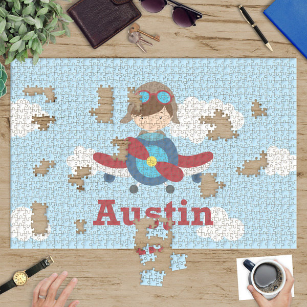 Airplane & Pilot Jigsaw Puzzle 1014 Piece - In Context