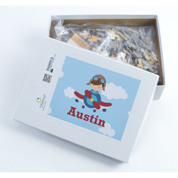Airplane & Pilot Jigsaw Puzzle 252 Piece - Box