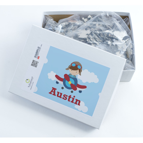 Airplane & Pilot Jigsaw Puzzle 500 Piece - Box