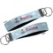 Airplane & Pilot Key-chain - Metal and Nylon - Front and Back