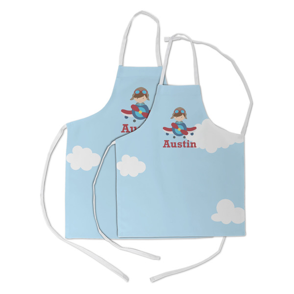 Airplane & Pilot Kid's Aprons - Parent - Main