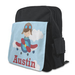 Airplane & Pilot Preschool Backpack (Personalized)