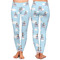 Airplane & Pilot Ladies Leggings - Front and Back