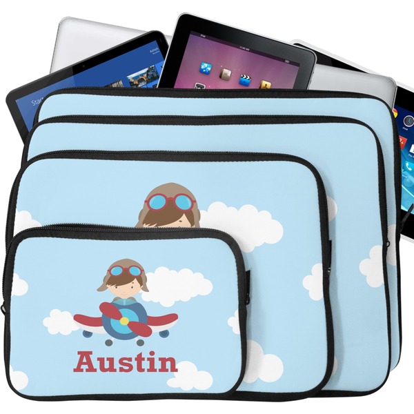 Airplane & Pilot Laptop Case Sizes