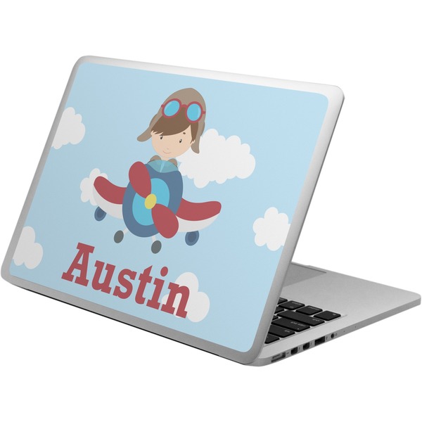 Custom Airplane & Pilot Laptop Skin - Custom Sized (Personalized)