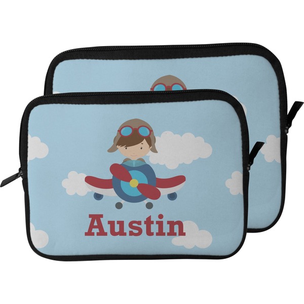 Airplane & Pilot Laptop Sleeve (Size Comparison)
