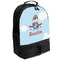 Airplane & Pilot Large Backpack - Black - Angled View