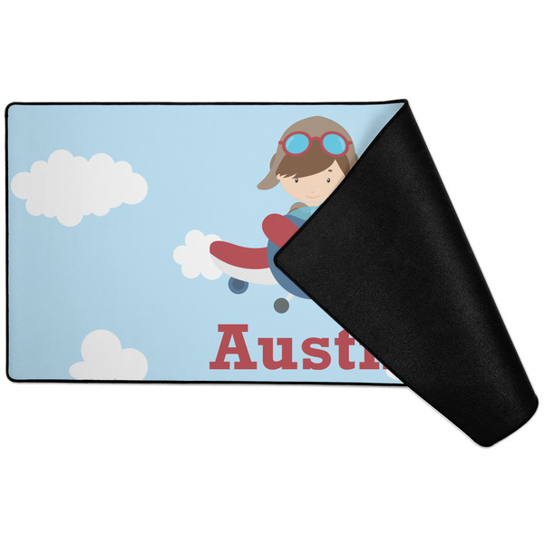 Airplane & Pilot Large Gaming Mats - FRONT W/ FOLD