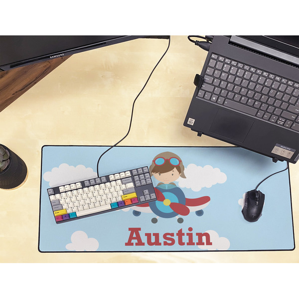 Airplane & Pilot Large Gaming Mats - LIFESTYLE