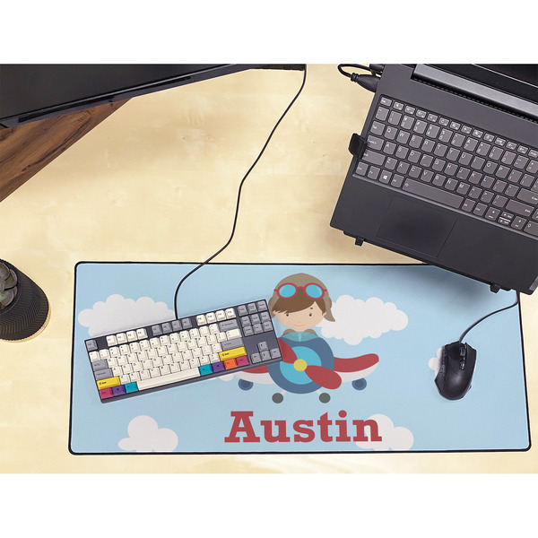 Airplane & Pilot Large Gaming Mats - LIFESTYLE