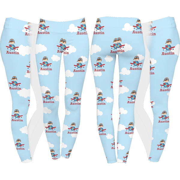 Airplane & Pilot Leggings Turn Around - Apvl