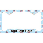 Airplane & Pilot License Plate Frame - Style C (Personalized)