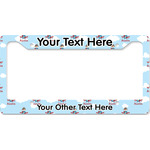 Airplane & Pilot License Plate Frame - Style B (Personalized)