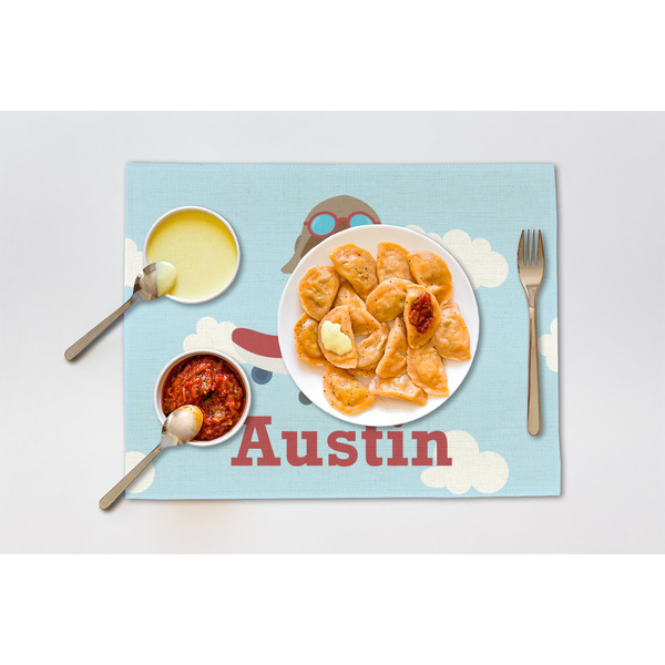 Airplane & Pilot Linen Placemat - Lifestyle (single)