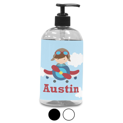 Airplane & Pilot Plastic Soap / Lotion Dispenser (Personalized)